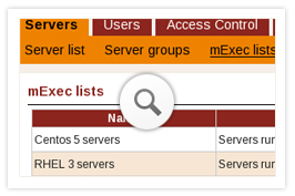 mExec lists